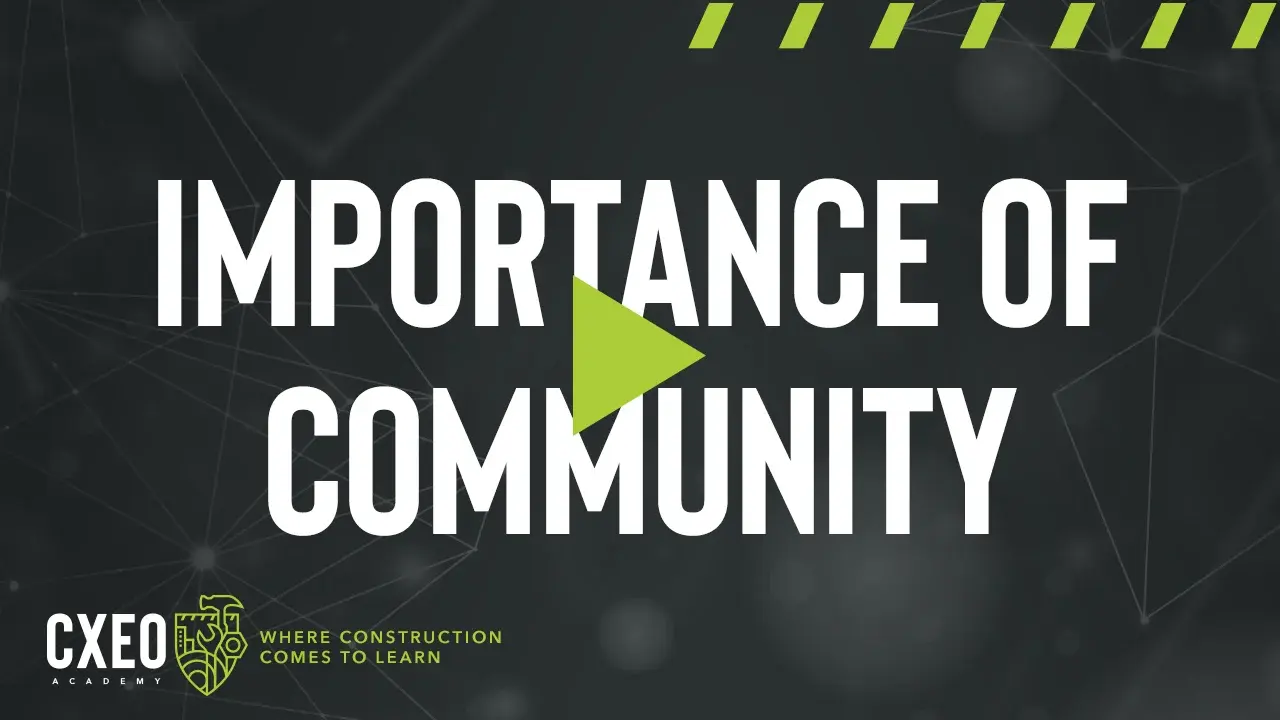 Importance of community — CXEO video
